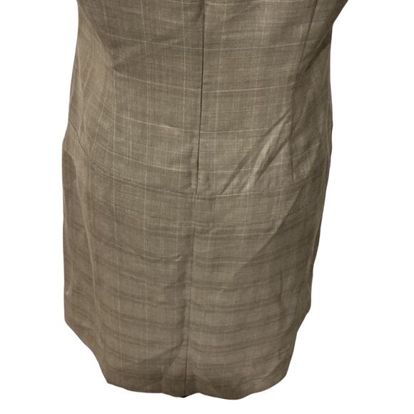Calvin Klein Women’s Brown Sleeveless Plaid Career Office Dress Size 12 - Picture 8 of 10